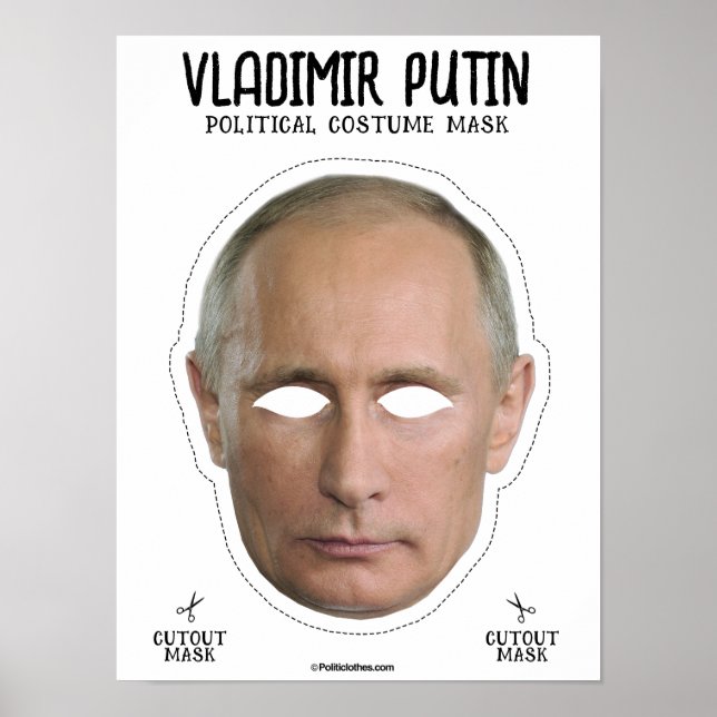 Vladimir Putin Costume Mask Poster (Front)