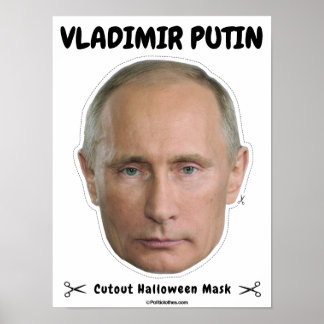 Vladimir Putin Halloween Mask Poster