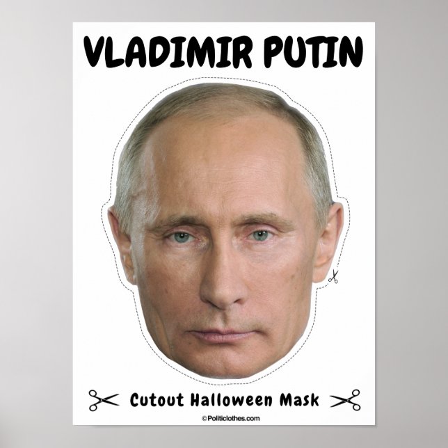 Vladimir Putin Halloween Mask Poster (Front)