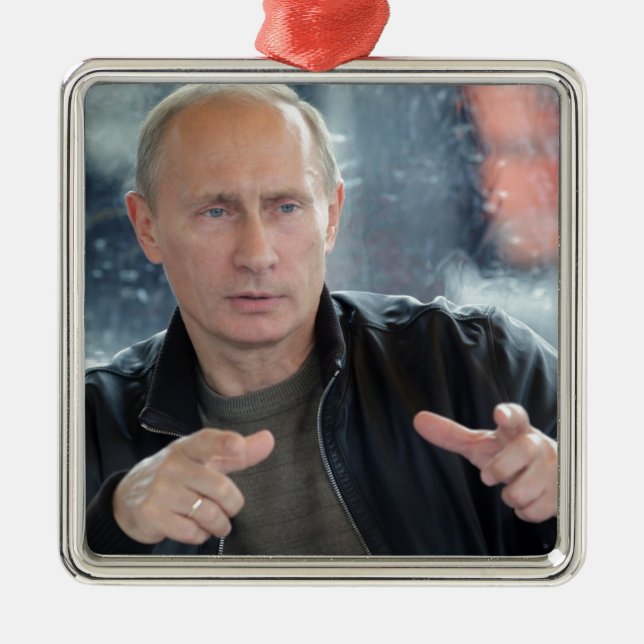 Vladimir Putin Metal Ornament (Front)