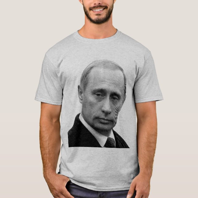 Vladimir Putin (Newspaper Print) T-Shirt (Front)