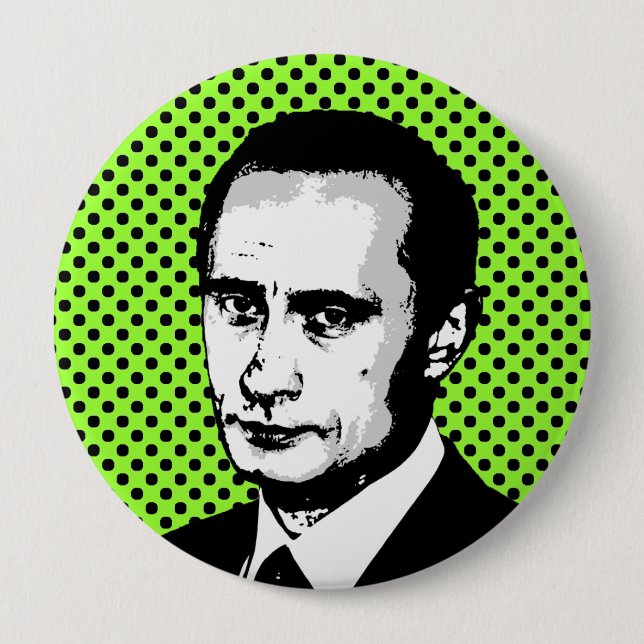 Vladimir Putin Pinback Button (Front)