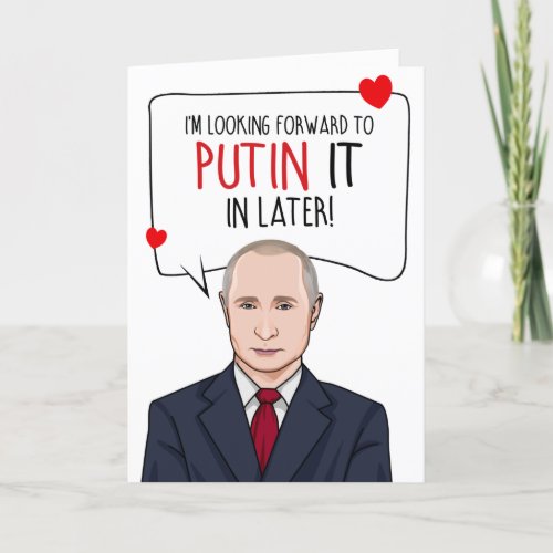 VLADIMIR PUTIN Putin It In Later Card