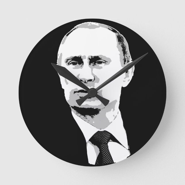 Vladimir Putin Round Clock (Front)