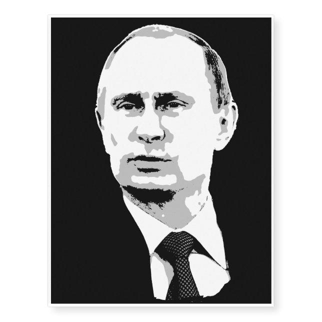 Vladimir Putin Temporary Tattoos (Front)