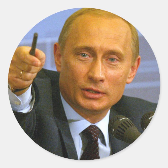 Vladimir Putin Wants To Give That Man A Cookie Classic Round Sticker Zazzle Com