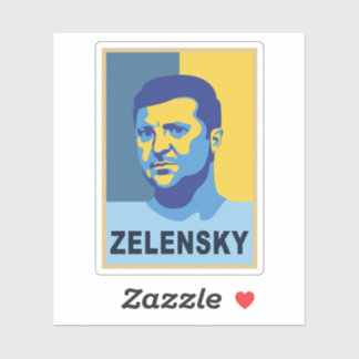Vladimir Zelensky - I stand with Ukraine Sticker