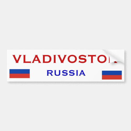Vladivostok Russia Bumper Sticker
