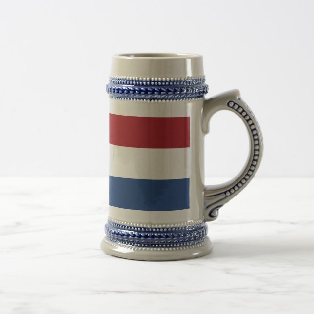 Vlag van Nederland - Flag of the Netherlands Beer Stein (Right)