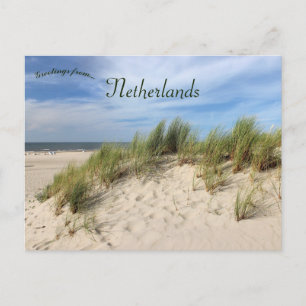 Vlieland Beach Dunes Netherlands Postcard