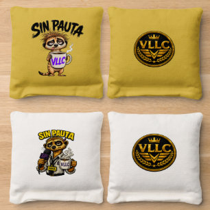 VLLC No Script Argentina Funny Political Meerkat Cornhole Bags