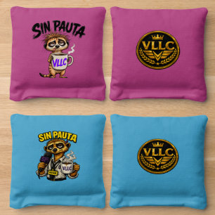 VLLC No Script Argentina Funny Political Meerkat M Cornhole Bags