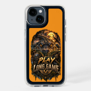 VLLC Play The Long Game Motivation Alligator Art Speck iPhone 14 Case