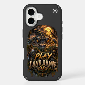 VLLC Play The Long Game Motivation Alligator Art iPhone 16 Case