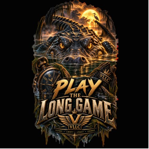 VLLC Play The Long Game Motivation Crocodile Cutout