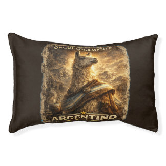 VLLC Proudly Argentine Llama Mate Patriotic Pet Bed