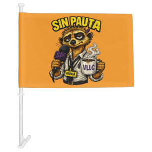 VLLC Tired Journalist Meerkat Press Coffee Mug Car Flag