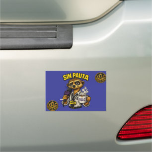 VLLC Tired Journalist Meerkat Press Coffee Mug Car Magnet