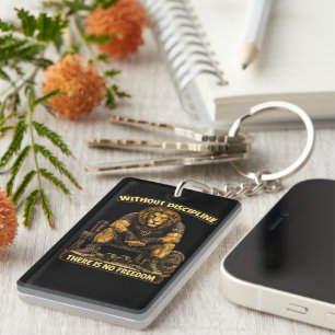 VLLC Without Discipline There Is No Freedom Gym  Keychain