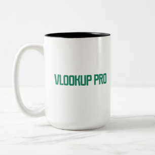 VLOOKUP Pro Excel Data Search Expert Design Two-Tone Coffee Mug