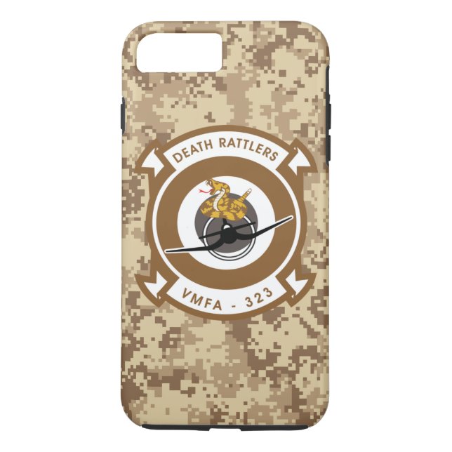 VMFA-323 Death Rattlers "Marine Camo" Case-Mate iPhone Case (Back)