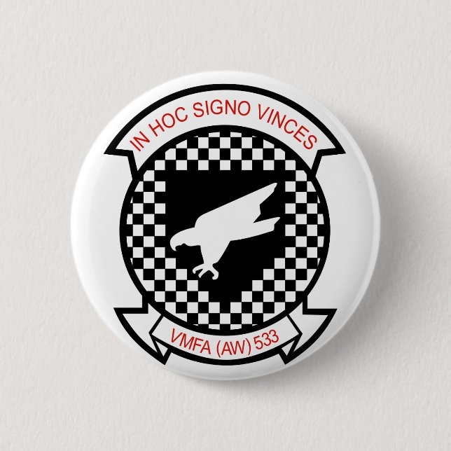 VMFA-533 NIGHTHAWKS PINBACK BUTTON (Front)