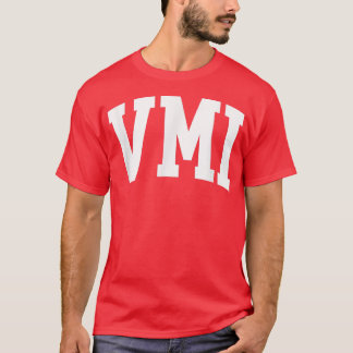VMI Vintage Retro College Arch Style Funny  T-Shirt