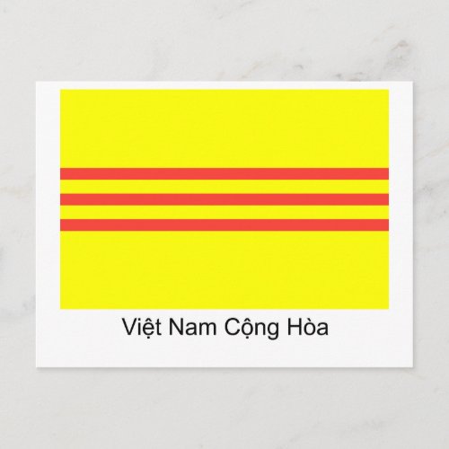 VNCH Flag Postcard