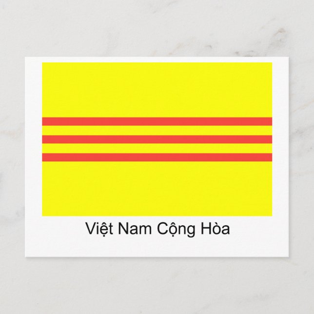 VNCH Flag Postcard (Front)