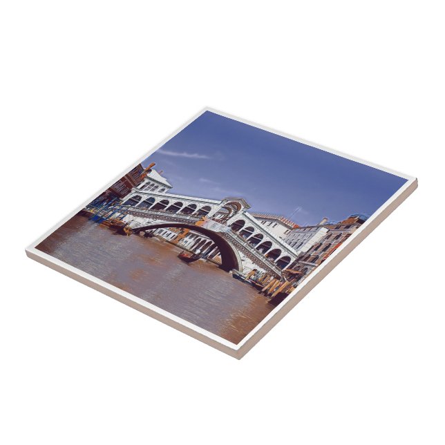 VNT002 VENICE, RIALTO BRIDGE - Italy, Ceramic Tile (Side)