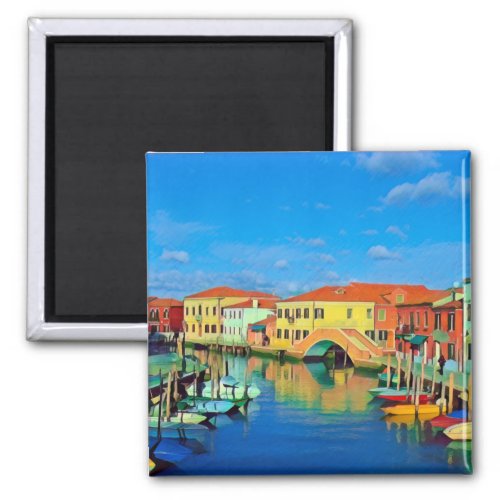 VNT004 MURANO Venetian Lagoon Italy _ Fridge Magnet