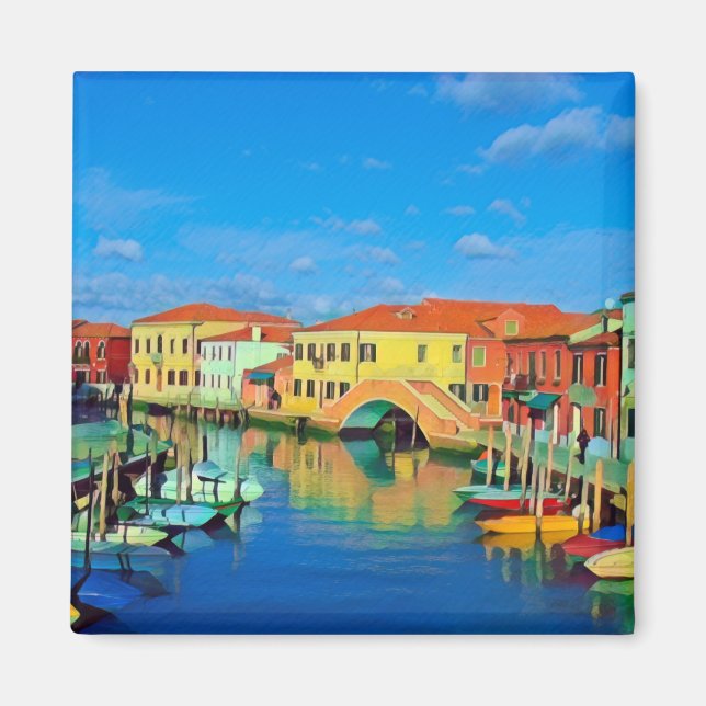 VNT004 MURANO, Venetian Lagoon, Italy - Fridge Magnet (Front)