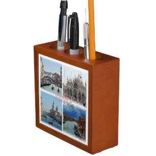 VNT023 VENICE mosaic, Veneto, Italy, Desk Organizer