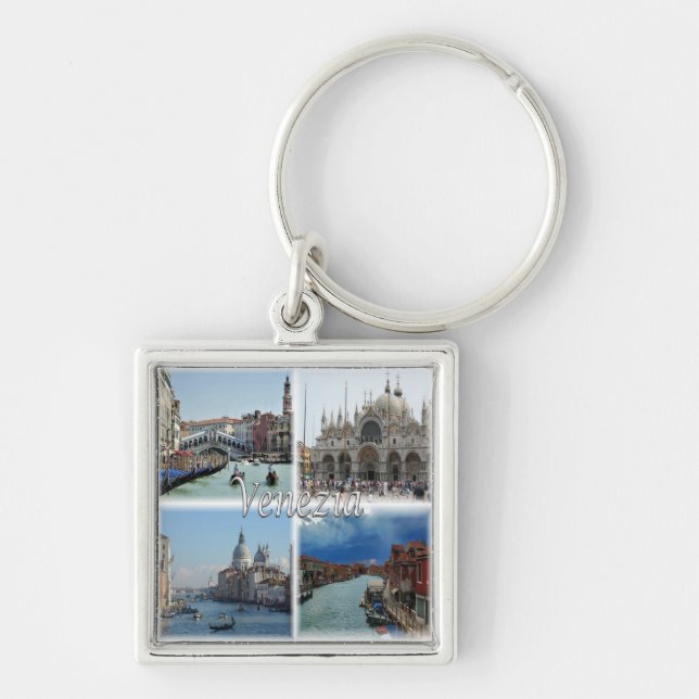 VNT024 VENICE, Mosaic, Veneto, Italy, Keychain (Front)
