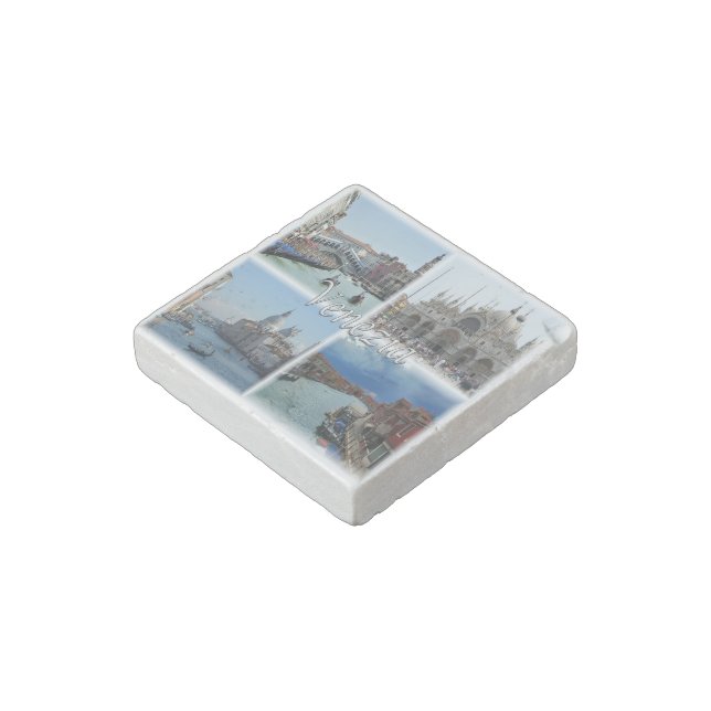 VNT024 VENICE, Mosaic, Veneto, Italy, Stone Magnet (Angled)