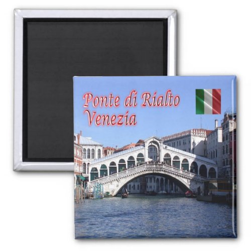 VNT026 VENICE Rialto Bridge Italy Fridge Magnet