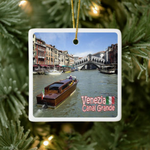 VNT040 VENICE, Panorama, Veneto, Italy, Ceramic Ornament