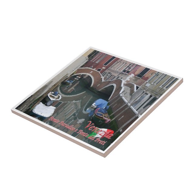 VNT045 VENICE Panorama, Veneto, Italy, Ceramic Tile (Side)
