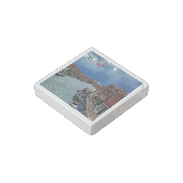 VNT055 VENICE, MURANO, Veneto, Italy, Stone Magnet (Angled)