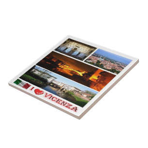 VNT081 VICENZA I Love, Mosaic, Italy, Ceramic Tile