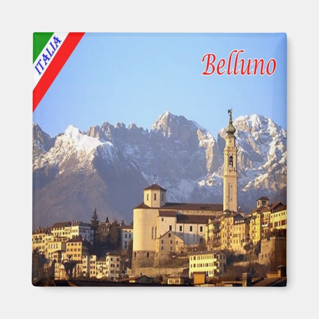 VNT122 BELLUNO, Belluno Schiara, Italy, Fridge Magnet (Front)