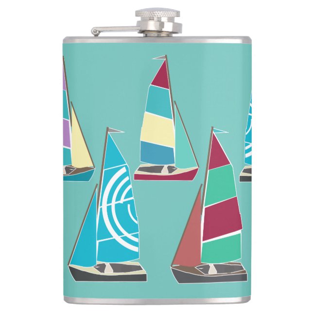 Vntage Dinghies Flask (Front)