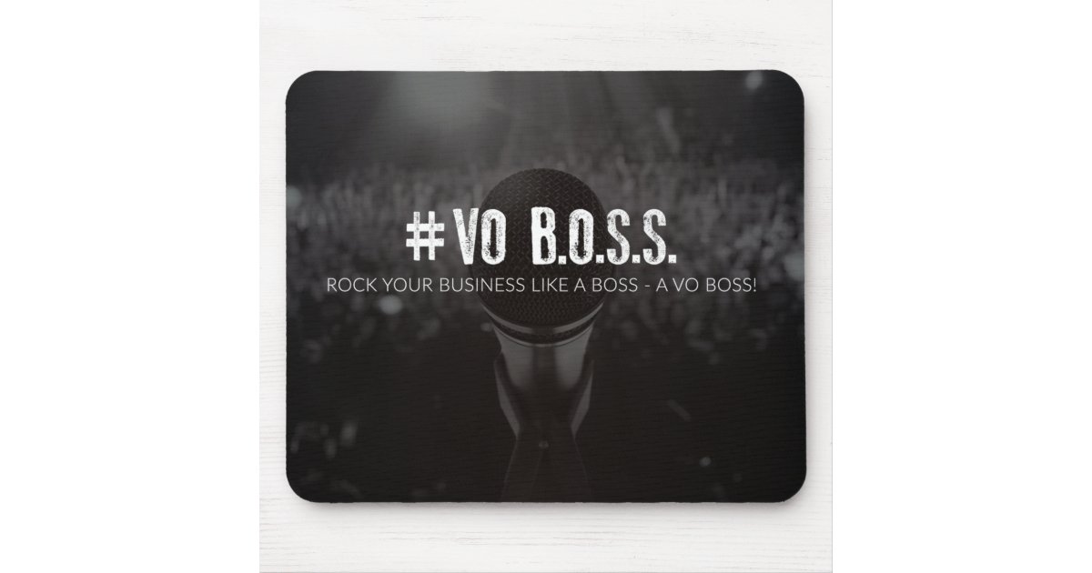 Vo Boss Rock Your Mouse Pad Zazzle Com