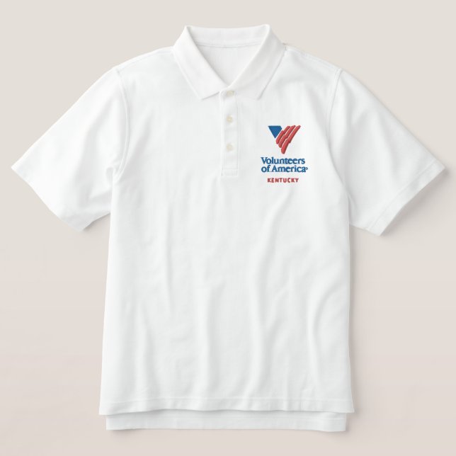 VOA Kentucky Men's Embroidered  Collared Shirt (Design Front)
