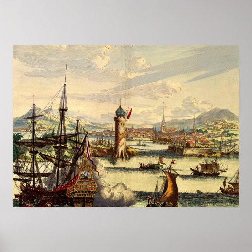 VOC Amsterdam Le Habana 1770 Poster