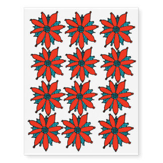 VOCA Off Grid Flower Logo Temporary Tattoos