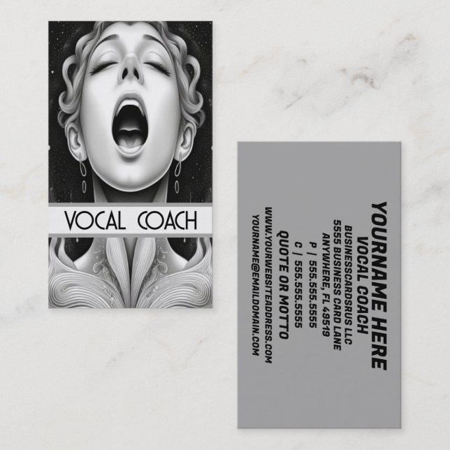 Vocal Coach Business Card (Front/Back)