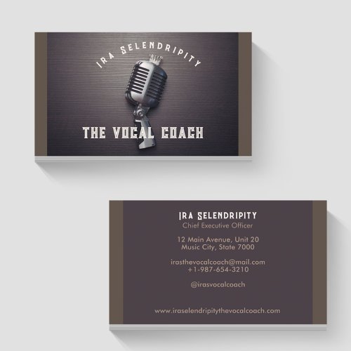 Vocal Coach Business Card