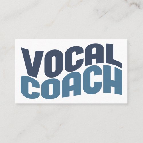 Vocal Coach Business Cards