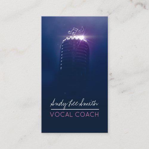 Vocal Coach Singer Business Card